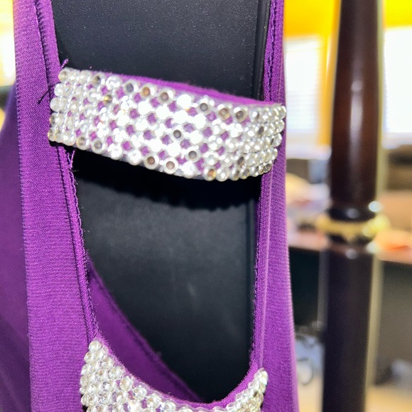 Rich purple dress by MSK size L - Picture 3 of 6